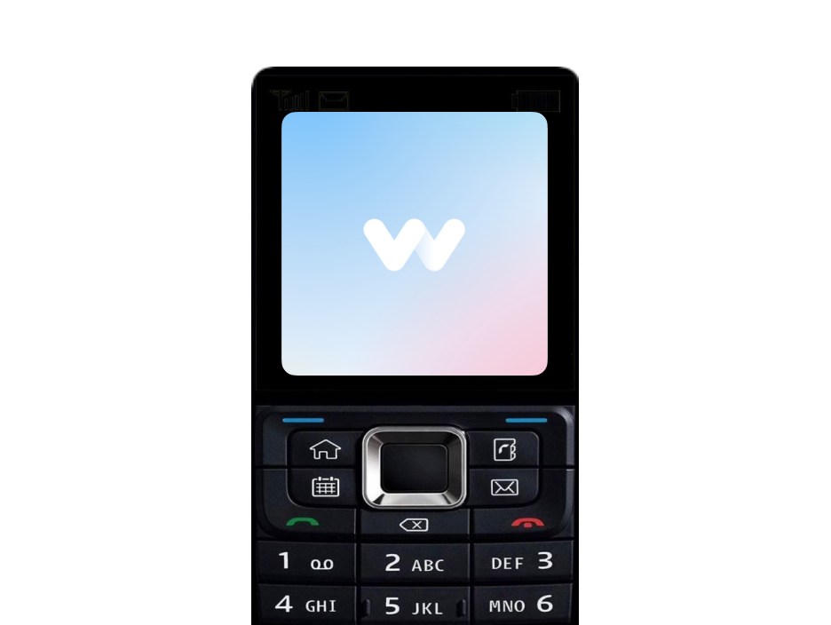 wez app on a retro mobile phone
